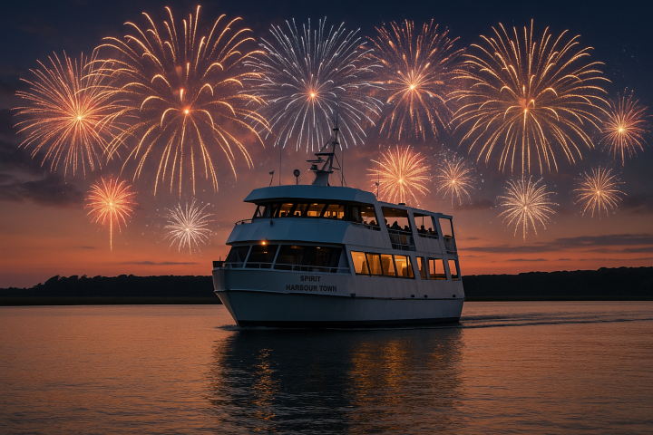 fireworks in the water