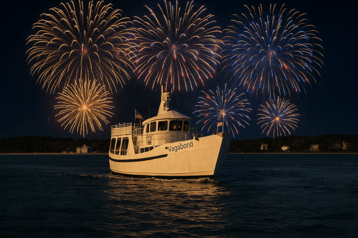 fireworks in the water