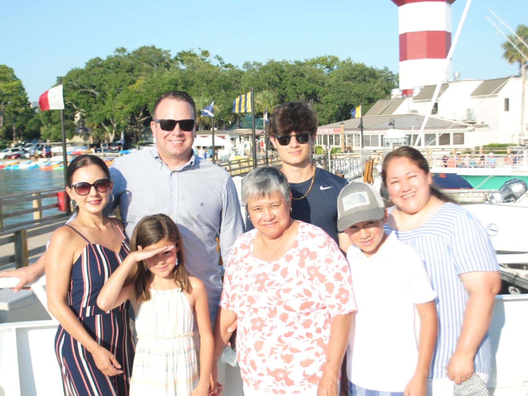 a group of people posing for a photo