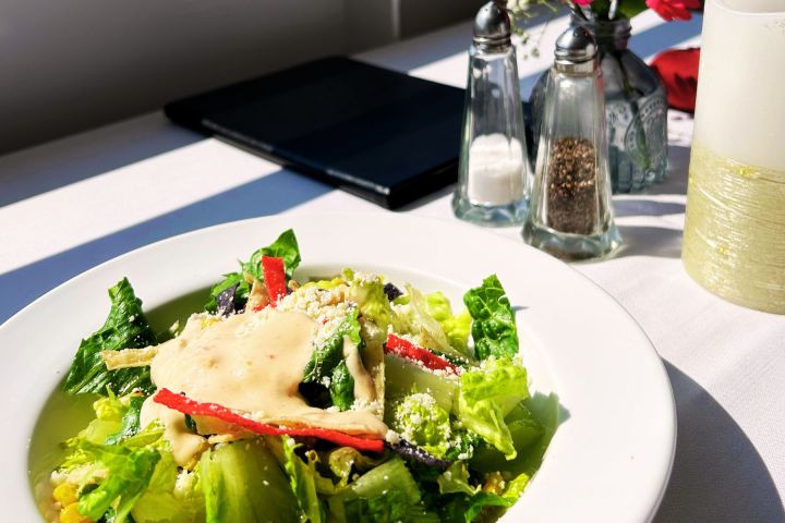 a plate of food with broccoli