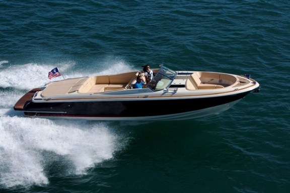 a small boat in a body of water