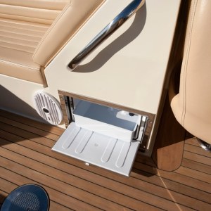 a chair sitting in front of a computer