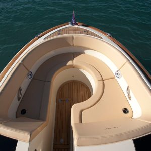 a boat that is floating in the water